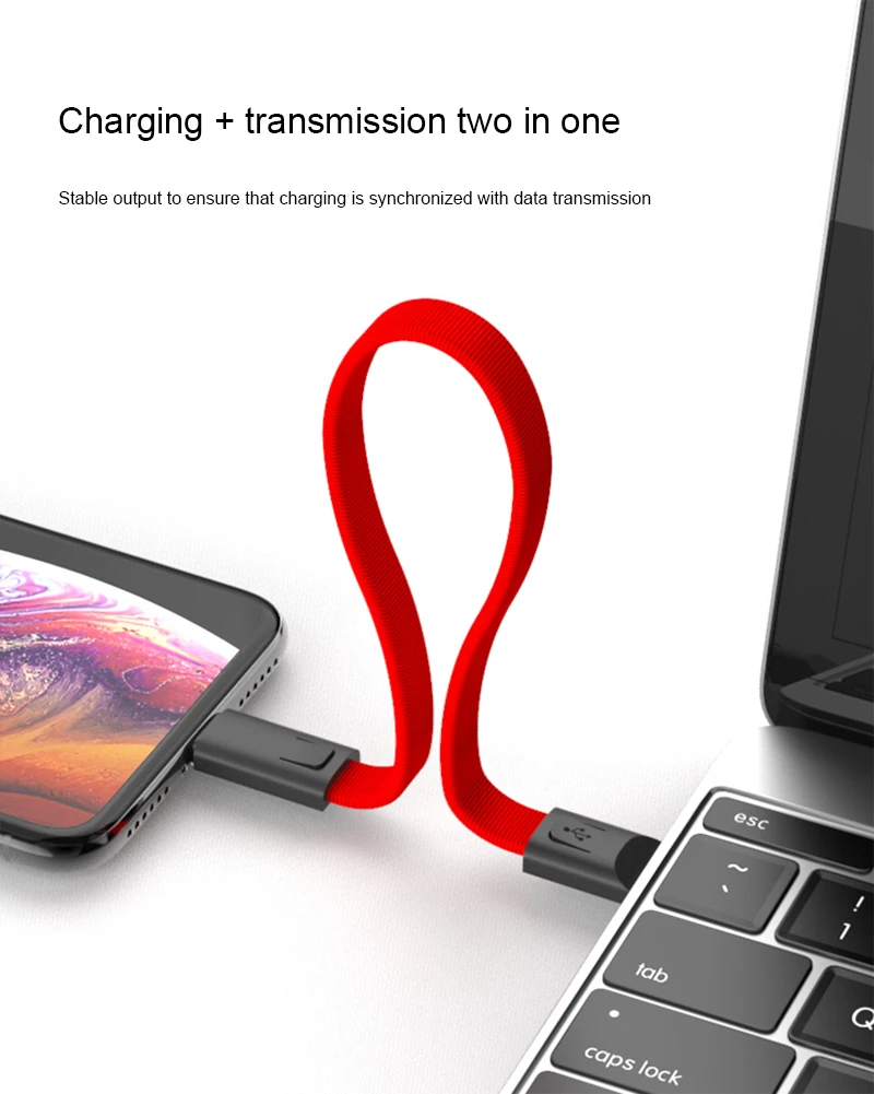 Брелок-шнур данных USB кабель зарядного устройства для iPhone 6 S 6 S 7 8 Plus 5 5S X XR XS Max iPad короткий провод для быстрого заряда шнур