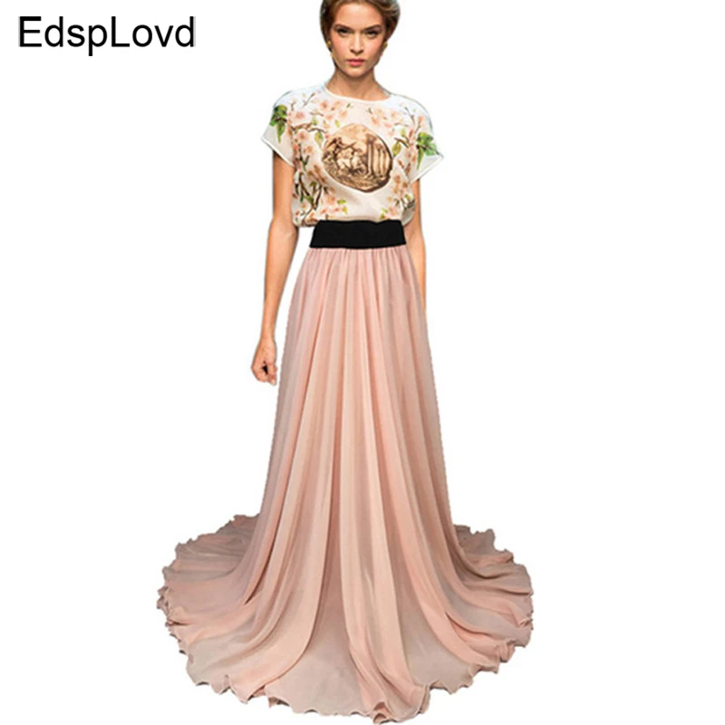 Edsplovd 8 м подол длина до пола размера плюс юбка макси супер отличное качество