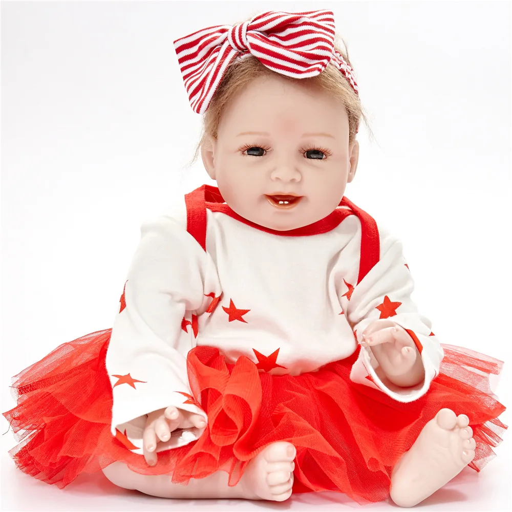 55cm Reborn Baby Doll 22&quot Mohair Funny Soft Cloth Body Newborn Dolls Mummy Pregnant Gifts Wedding Presents Kids Toys | Игрушки и