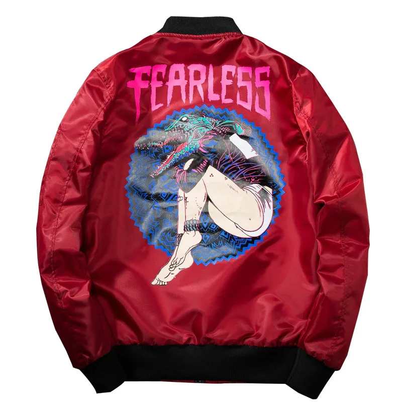 Мужская куртка бомбер MORUANCLE с принтом в виде пилота ВВС|Мужские куртки| |