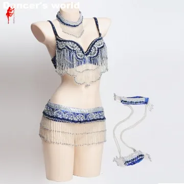 Женский костюм для ночного клуба женский танца живота комплект из 2