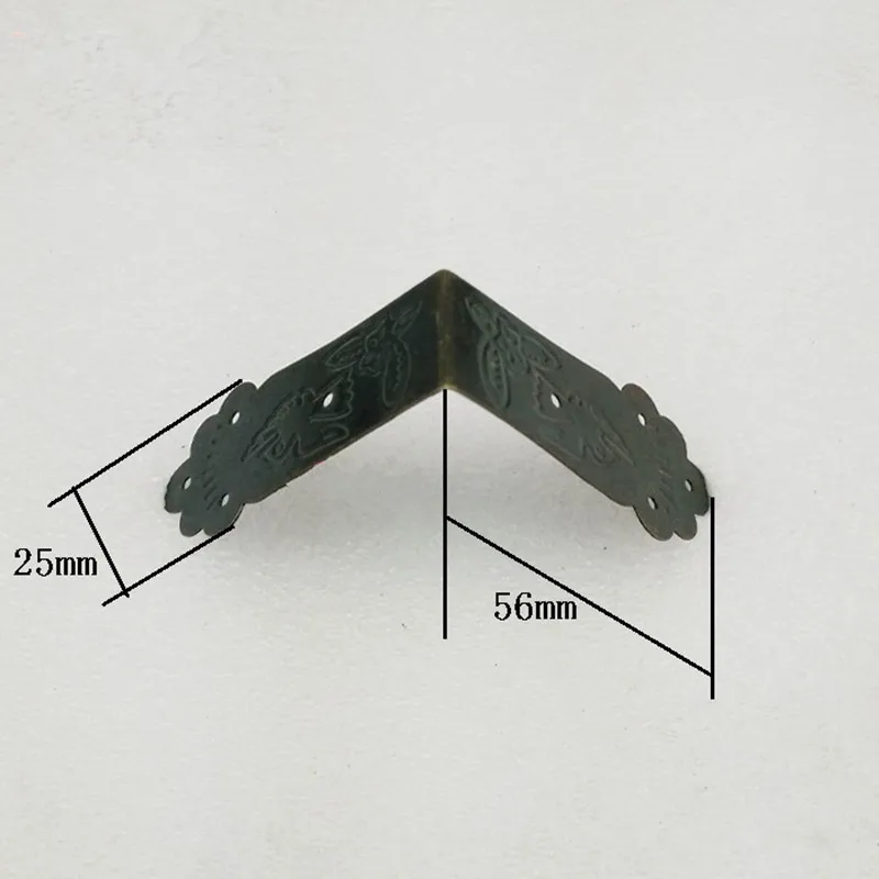 Античная бронза угол декоративные пленки Подарочная коробка ювелирных изделий