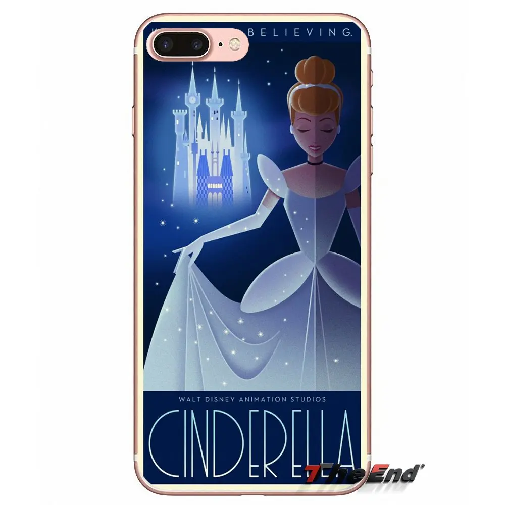 Мягкая крышка стеклянная ТУФЕЛЬКА ЗОЛУШКИ замок для iPhone X 4 4S 5 5S 5C SE 6 6S 7 8 Plus Samsung