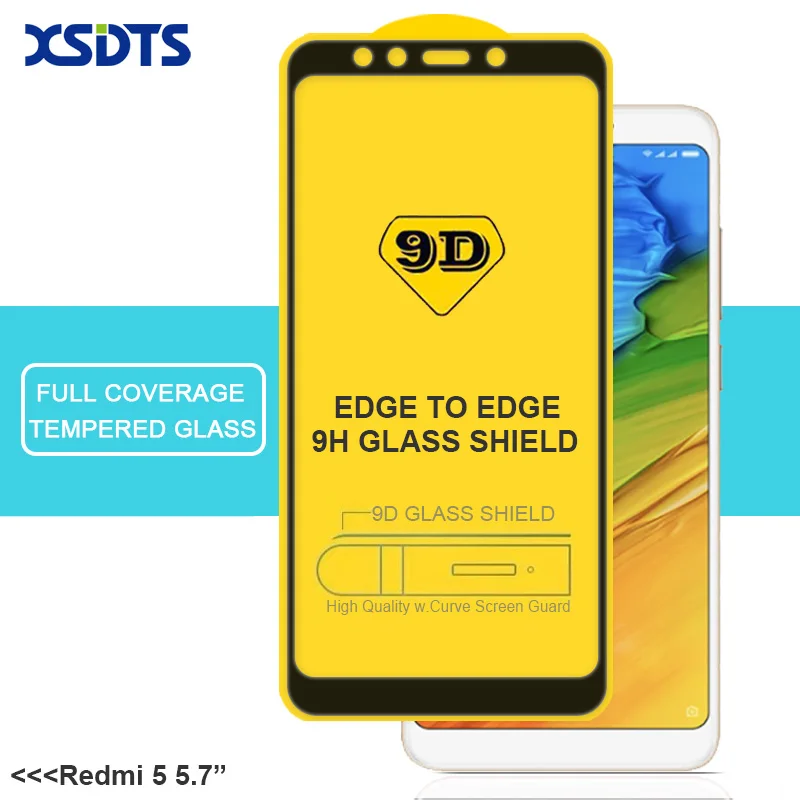 XSDTS 9D закаленное стекло для Xiaomi Redmi Note 6 5 Pro 7 4 4X 6A 5A S2 A2 Lite Полное покрытие Полный Клей протектор экрана стекло