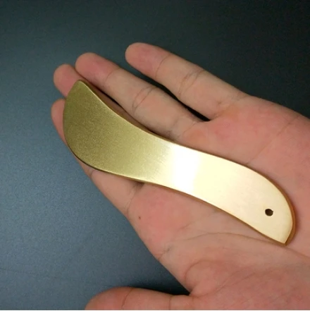 1 Скидка 20% медь Gua Sha лечение Guasha доска акупунктурный массаж медицинский латунный пластинчатый массажер для тела терапевтический инструмент - Цвет: 1