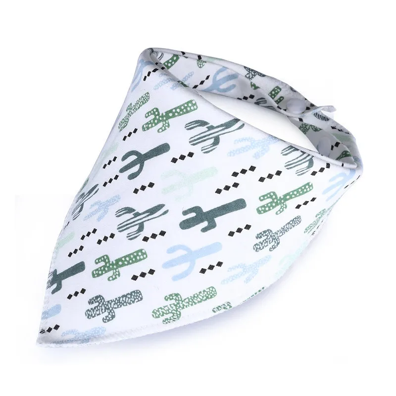 Cotton Fox Baby Bandana Bibs Cactus Feeding Cloth Newborn Babador Smock Children Burp Cheap Stuff | Детская одежда и обувь