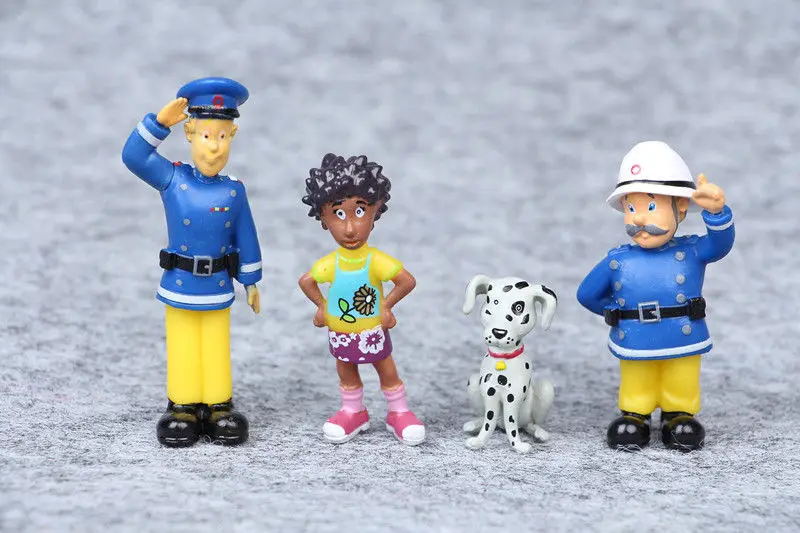 2018 Новые горячие 12 шт./компл. Пожарный Сэм фигурка игрушки Playset ПВХ Куклы для детей подарок на день