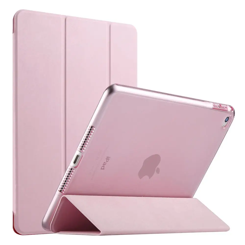 A1822 для Apple pad 9,7 крышка i Pad чехол Роскошный флип защитный матовый Pu кожаный держатель 9,7 cal Pu Смарт проснуться чехол - Цвет: Pink Pad Case 9.7