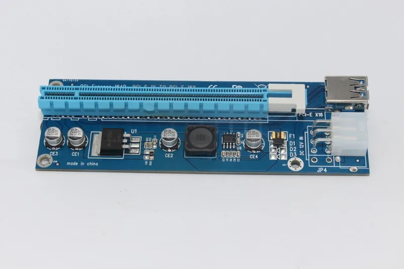 PCI E Riser Express 1X до 16X карта 60 см USB 3 0 SATA кабель питания BTC для майнинга биткоинов Antminer