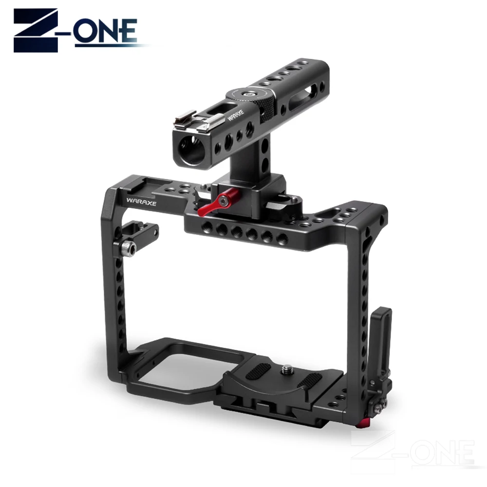 WARAXE GH5 комплект клетка для камеры Panasonic GH4 с ручкой натовского рельса и 1/4 &quotи 3/8&quot