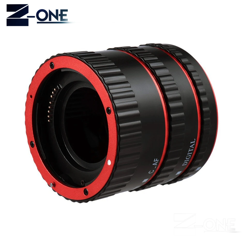 

Красное металлическое TTL Автофокус AF макро Удлинительное Кольцо для Canon EOS EF EF-S 60D 7D 5D II 550D 500D 450D 400D 350D 300D 100D 200D