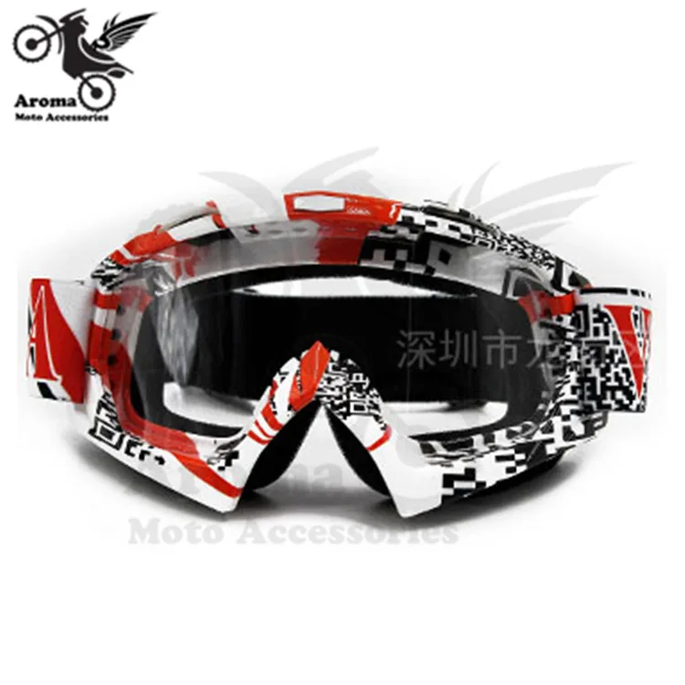 Красочные прозрачные линзы moto rbike защита глаз универсальные moto dirt pit bike внедорожные гонки rcycle очки для мотокросса