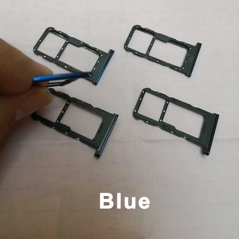For Huawei Nova 3i New Original SIM SD Card Holder Sim Tray Reader Nova3i Cell Phone card tray replacement parts | Мобильные