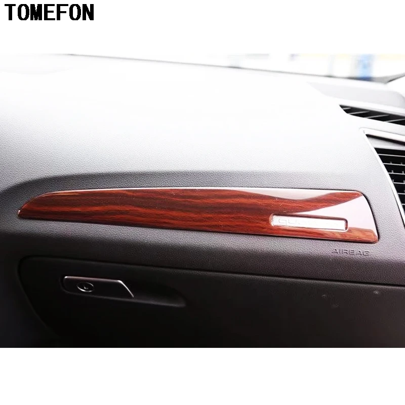 TOMEFON для Audi Q5 2013 2016 ABS пластиковая деревянная краска Передняя шестерня щит рамка 4