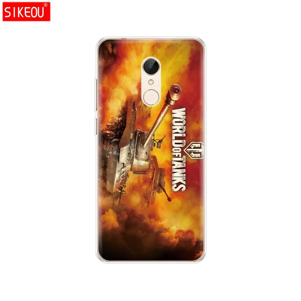 Силиконовый чехол SIKEOU world of tanks для Xiaomi redmi 5 4 1 1s 2 3 3s pro PLUS note 4X 4A 5A | Мобильные