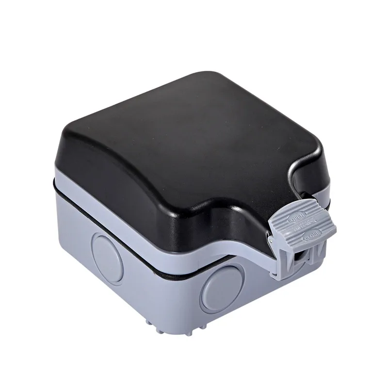 IP66 16A 250V IP44 ЕС напольная розетка черный белый Франция Водонепроницаемый розетка Франко отводом кабеля с крышкой