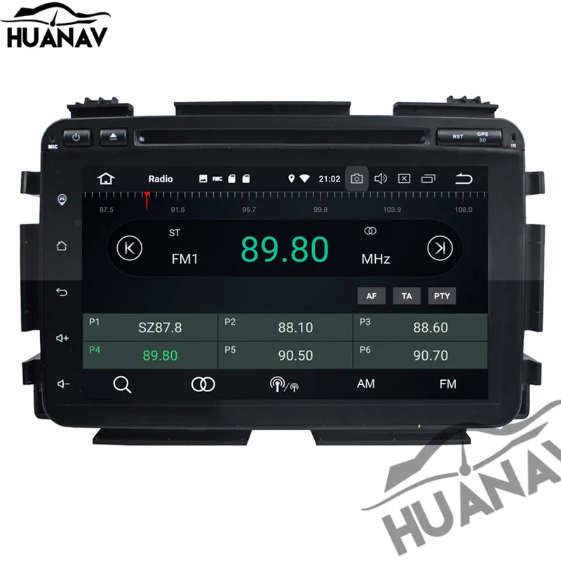Мультимедийный проигрыватель HUANVA Android 8 0 DVD-плеер с GPS-навигацией для Honda HRV VEZEL 2015