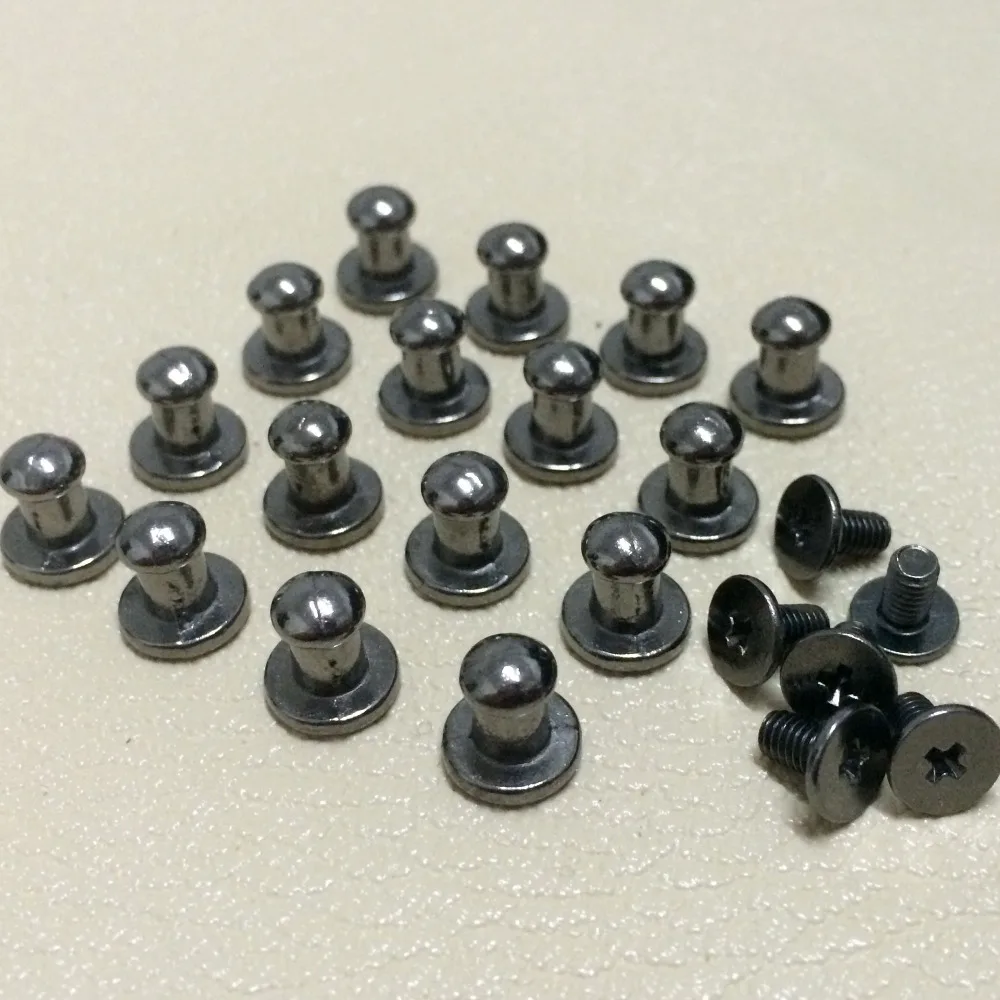 Круглые шипы 8X5X8MM черный пушечный металл металлические штифты заклепки конус