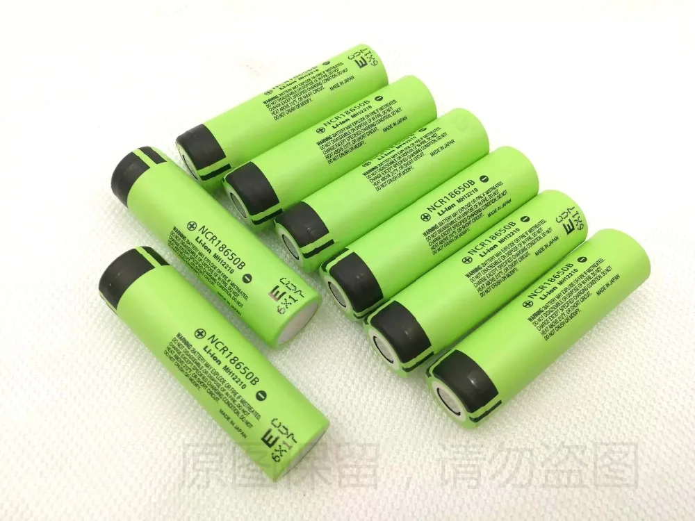10PCS/lot 100% New Original NCR18650B 3.7 V 3400 mAh 18650 Lithium Rechargeable Battery For Panasonic batteries + Free shipping |