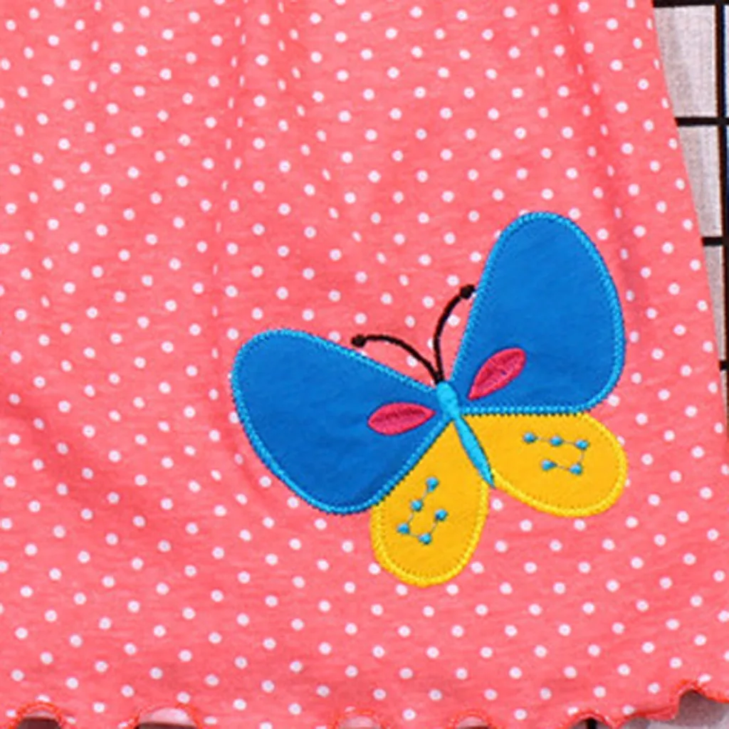 2019 Girl Baby Infant Cartoon Flower Children Dot Floral Tees Dress T-Shirt Vest fashion sukienki dziewczynka | Детская одежда и