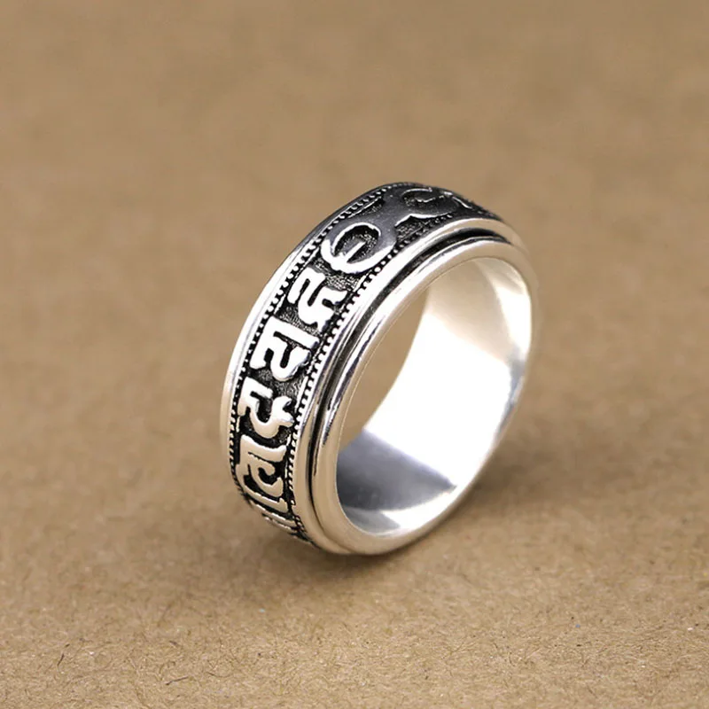 Юнга вращения удачи буддийский scriptur лук никогда не увядает 925 тайский серебро для