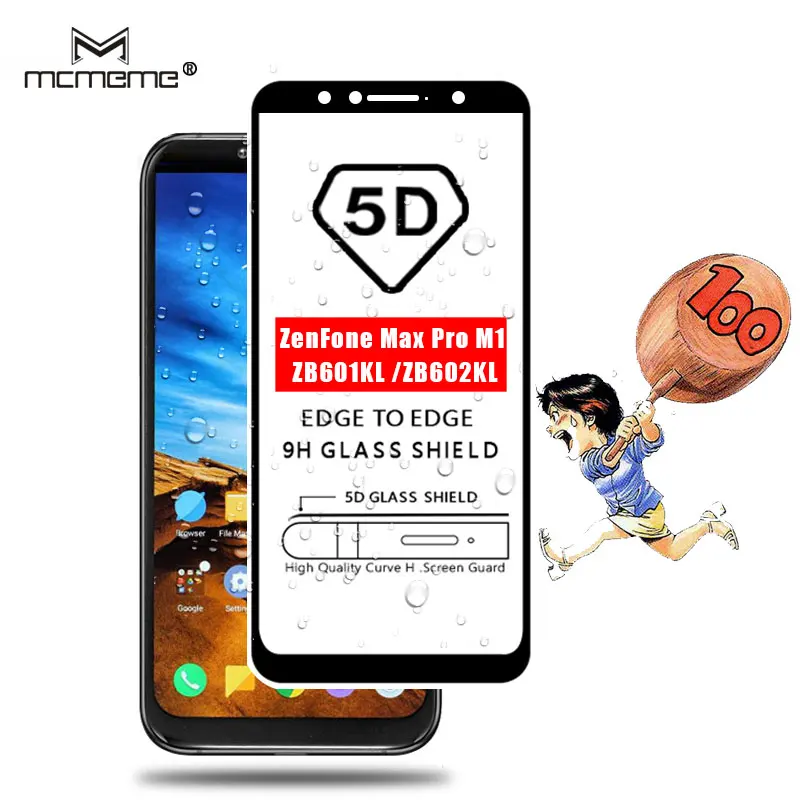 Для Asus ZenFone Max Pro M1 ZB601KL полное покрытие 5D защита экрана 9H Передняя закаленная