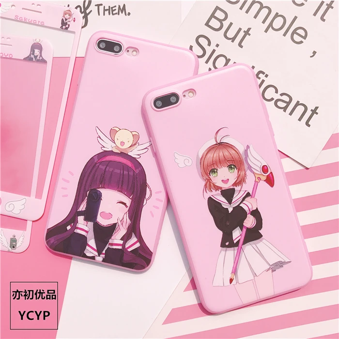 Чехол для iphone XR Cardcaptor Sakura+ пленка для экрана из закаленного стекла для iphone X XS Max 7 8 plus 6 S plus Sailor Moon+ ремешок