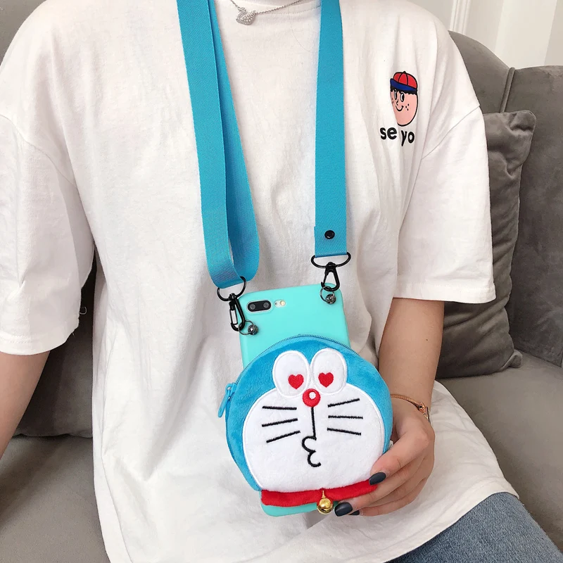 Сэм S10 Doraemon чехол милых монстров Обложка кошелька подарок для ребенка для samsung Galaxy S9 плюс S8 Note8 note9 сумка обложка+ ремень