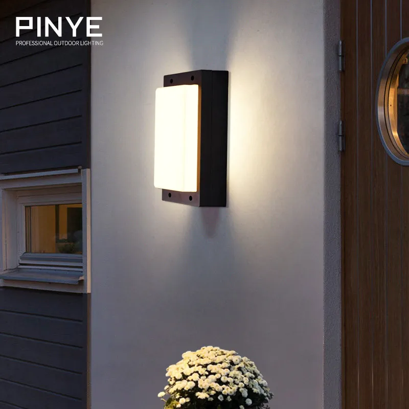 PINYE светодиодный настенный светильник ing водонепроницаемый современный для сада