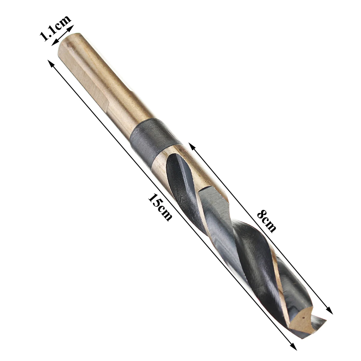 

8Pcs 14mm- 25.5mm HSS High Speed Steel 8Pcs Durable Round Shank Twists Flute Drill Bit Set Tool Home Garden