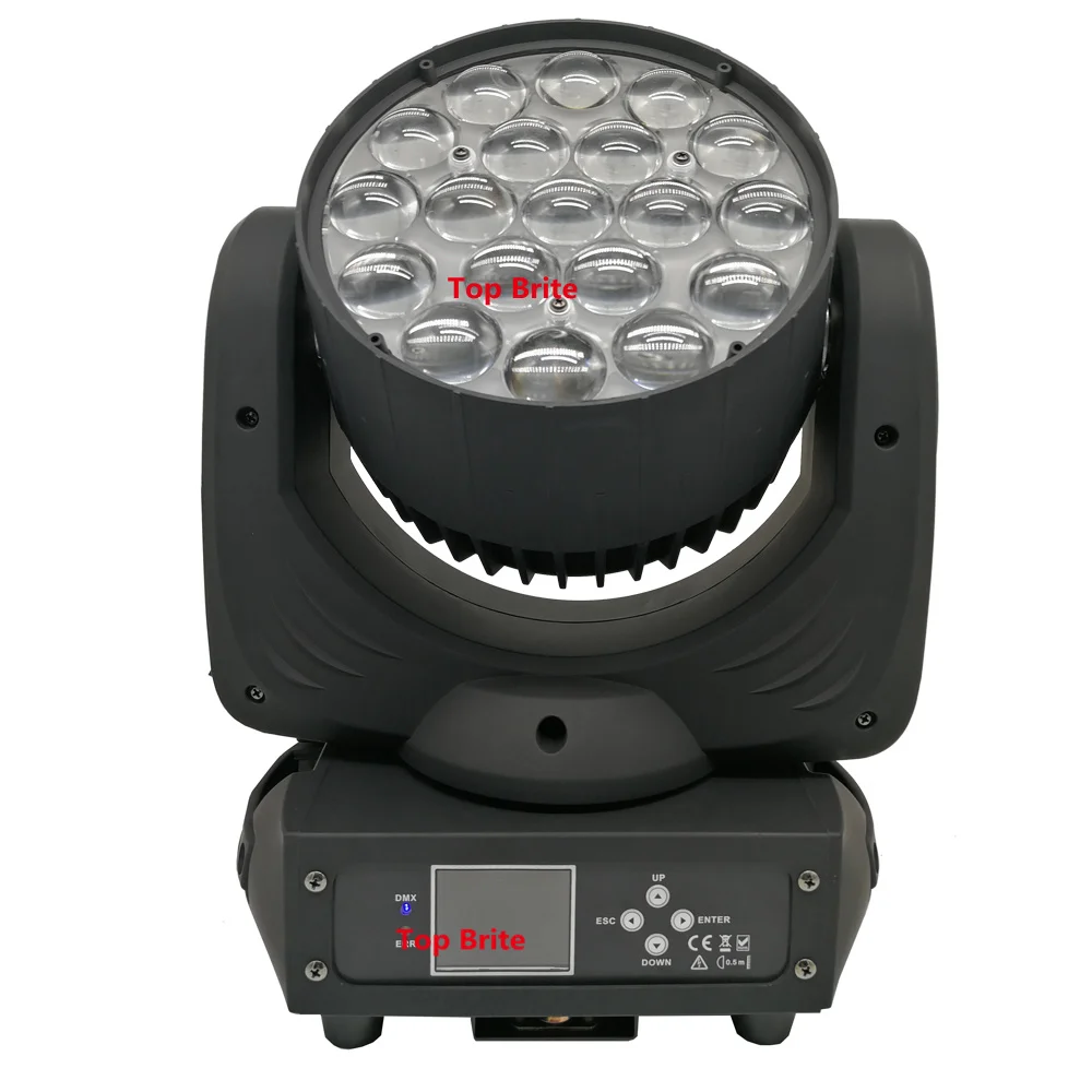 Светодиодный фонарь DMX512 4 в 1 прожектор с вращающейся головкой 19X15W RGBW для диджея