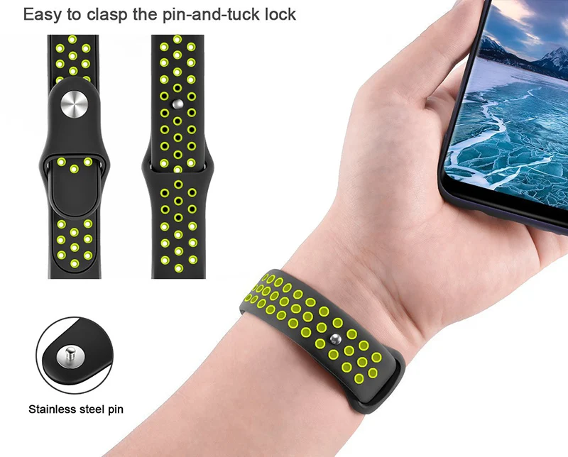 Силиконовый ремешок для наручных часов Amazfit Bip 22 мм 20 Galaxy Watch 46 Samsung Gear Sport S2 s3 Frontier