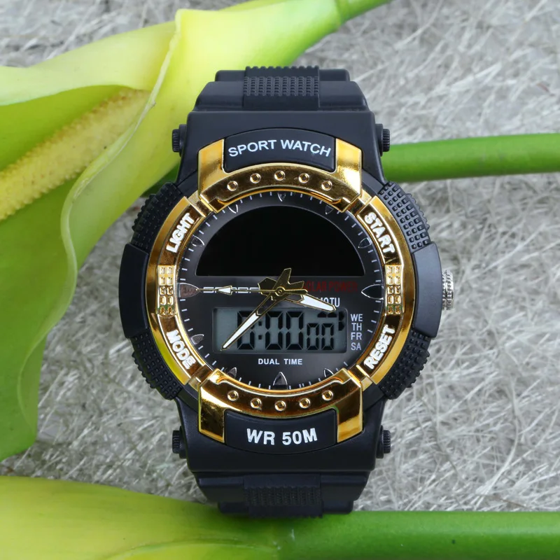 SANDA водонепроницаемые мужские и женские спортивные анти-сейсмические наручные