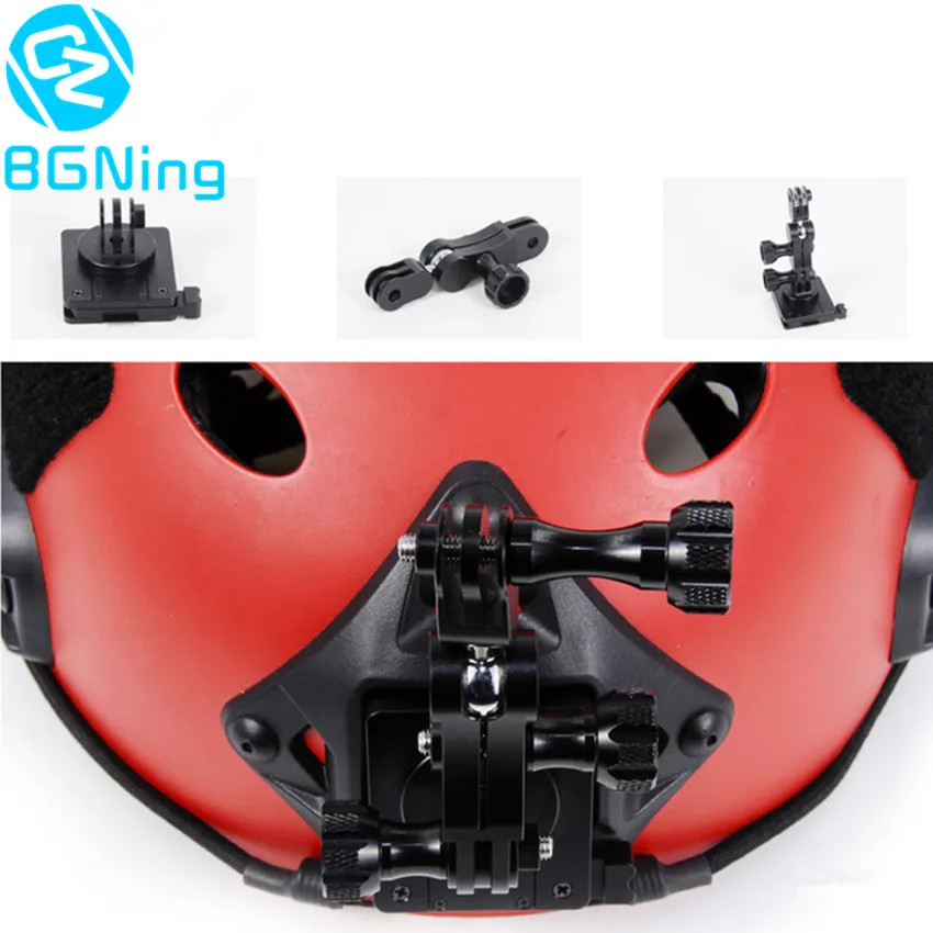 

360degree Rotation Helmet Selfie Bracket Head Fixed Base Mount Multifunctional Connector for Gopro Hero 7 6 5 4 Helmet Accessory