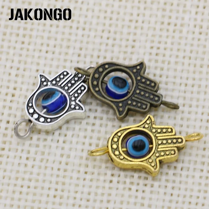 JAKONGO Античная Посеребренная 1 Хамса ручной разъем для изготовления ювелирных