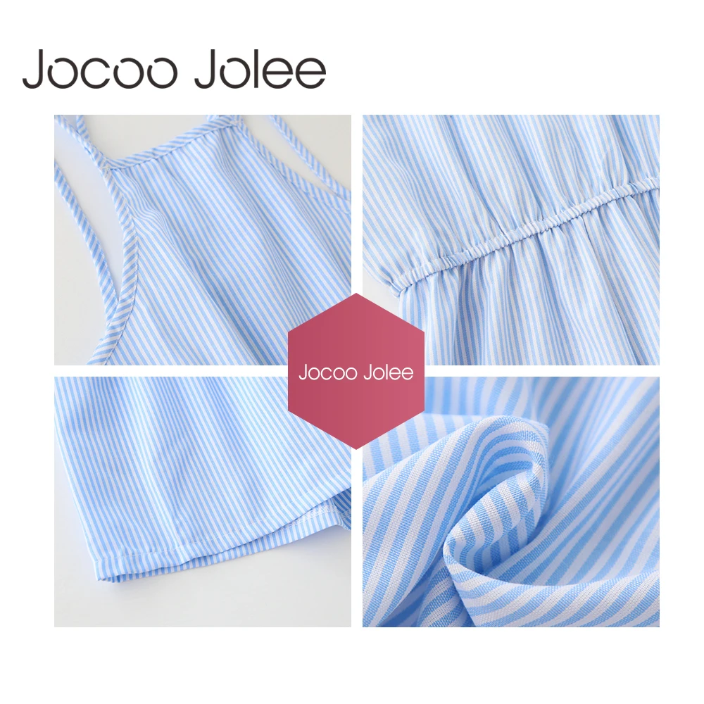 Женский Повседневный Комбинезон Jocoo Jolee полосатый комбинезон с открытой спиной
