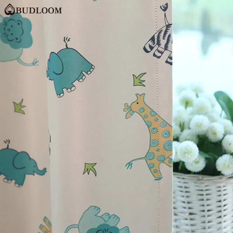 Budloom шторы для животных детской комнаты светонепроницаемые Мультяшные спальни