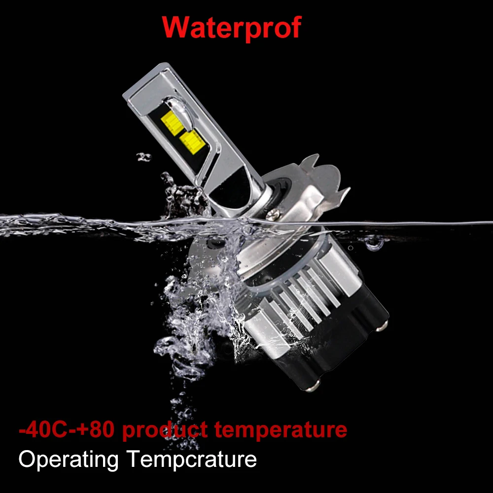 LED Car Headlight Lamp Fog Light H1 H3 H7 H8 H9 H10 H11 H16 880 881 9005 9006 H4 H13 9004 9007 CSP Chip 80W 8000LM Bulbs | Автомобили и