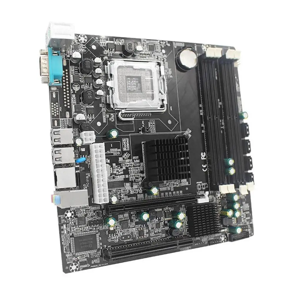 Материнская плата P45 для настольных ПК материнская LGA 771 775 двойная DDR2 с поддержкой