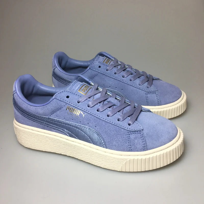 PUMA FENTY Suede Cleated Creeper Women's First Generation Rihanna Classic Basket Tone Simple Badminton Shoes | Спорт и