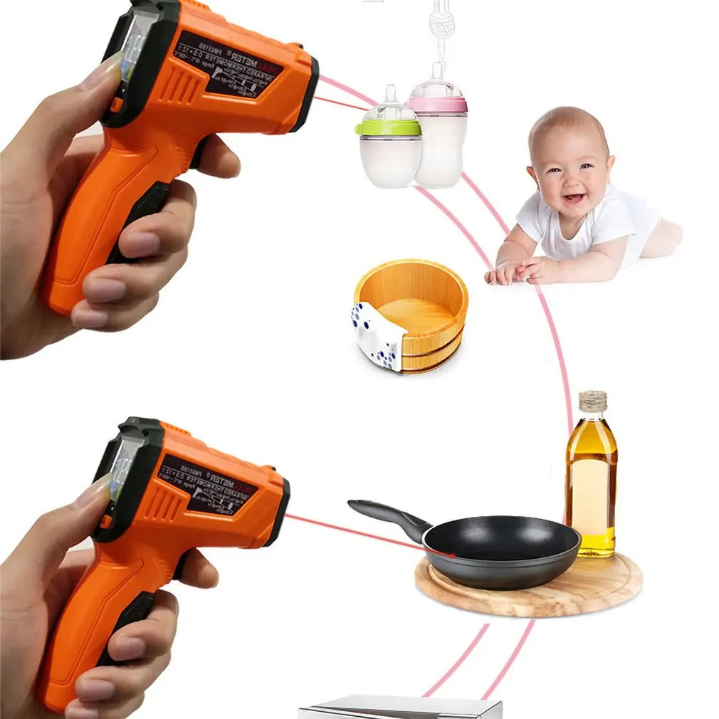 High Precision Infrared Thermometer Portable Digital Electrical Professional Products Safty For Home Industorial Use | Инструменты