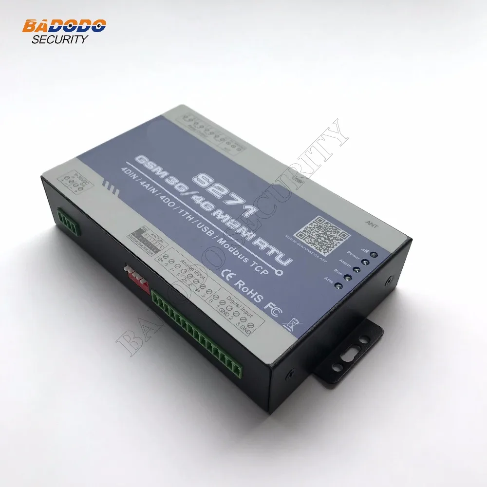 GSM 2G 3G 4G RTU беспроводной GPRS дистанционный контроллер терминала S271 (4DIN 4AIN/PT100 4 реле 1