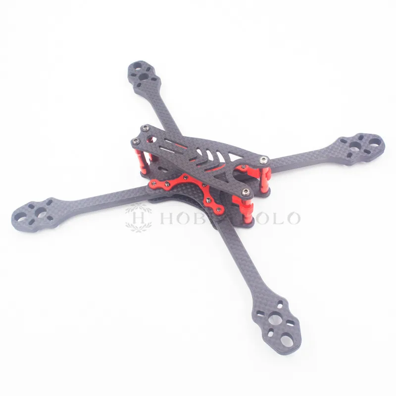 ALFA Монстр 6 мм чистого углеродного волокна 5/6/7 inch Фристайл стрейч X Quadcopter Рамка для