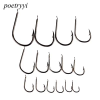 poetryyi size 1 15 high carbon steel circle owner fishing hooks freshwater fishhook hole strong carp fish tackle p30