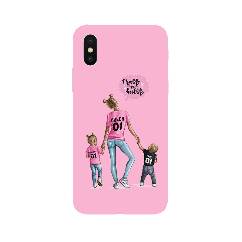 Phone Case For iPhone 5 5s SE 7 8 6 6s Plus X Xs XR XS Max Baby Girl Hair Soft Silicone Cases Back Cover Queen |