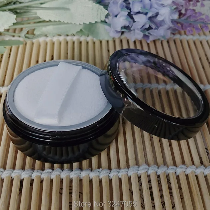 5 г 50 шт./лот черная пластиковая пустая Порошковая банка n Sifter DIY элегантный