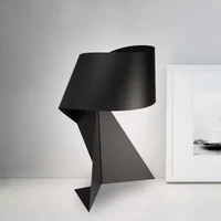 post modern simple led table lamp living room bedside lamp nordic personality creative black and white origami table lamp