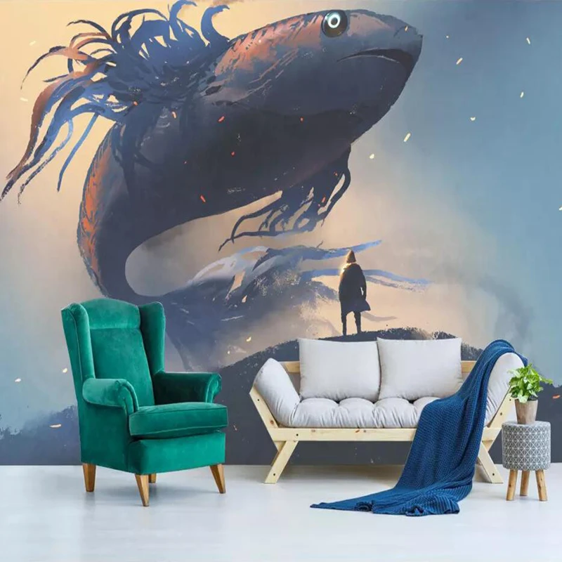 Обои YOUMAN на заказ фотообои для стен 3 d Акула современный декор детской комнаты