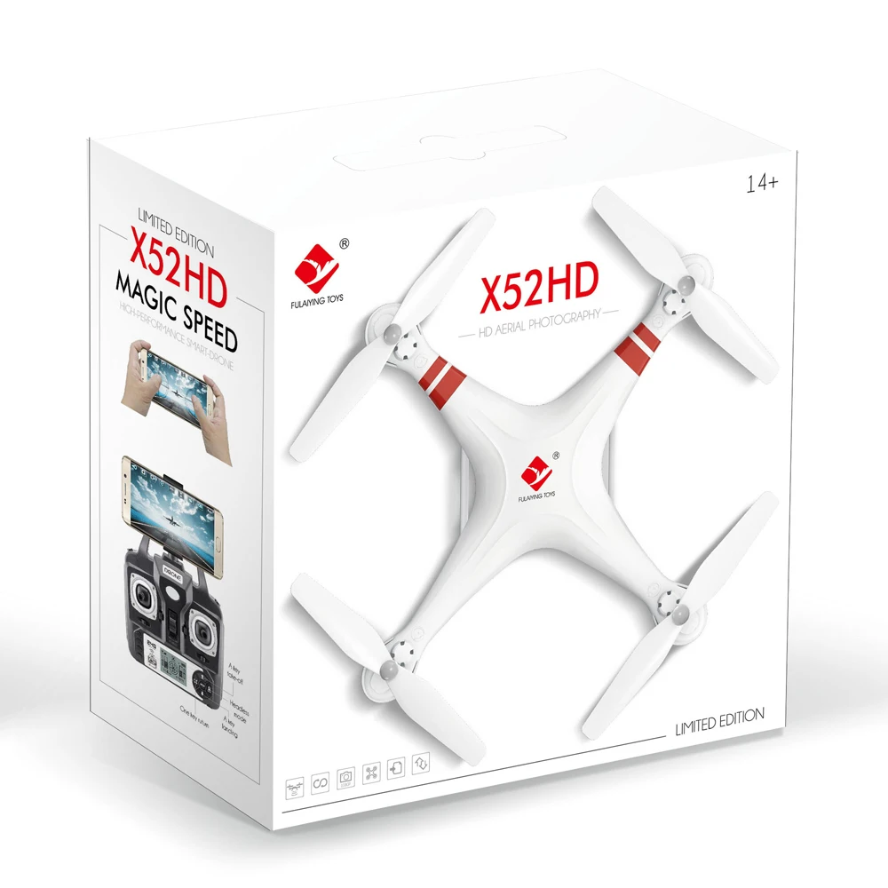Новый Профессиональный радиоуправляемый Дрон Квадрокоптер с 0.3MP HD Wi Fi камерой