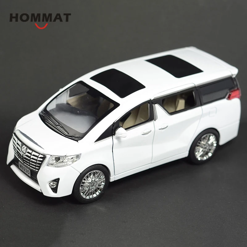 HOMMAT моделирование 1:24 Toyota Alphard MPV литье под давлением игрушечный автомобиль модель